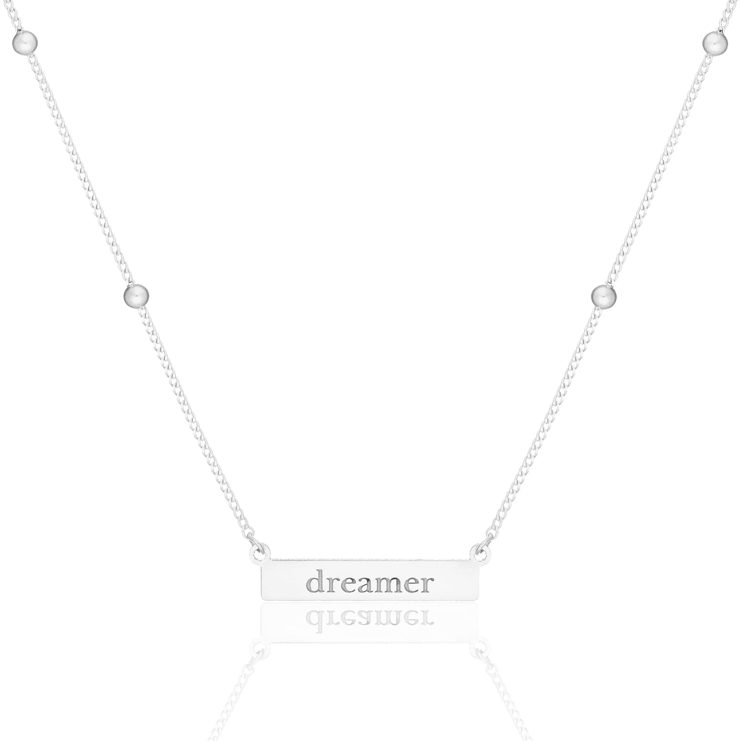 Top Zincirli isim Kolye - 925 GÜMÜŞ