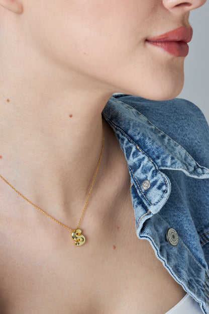 Balon Harf Kolye - 925 GÜMÜŞ