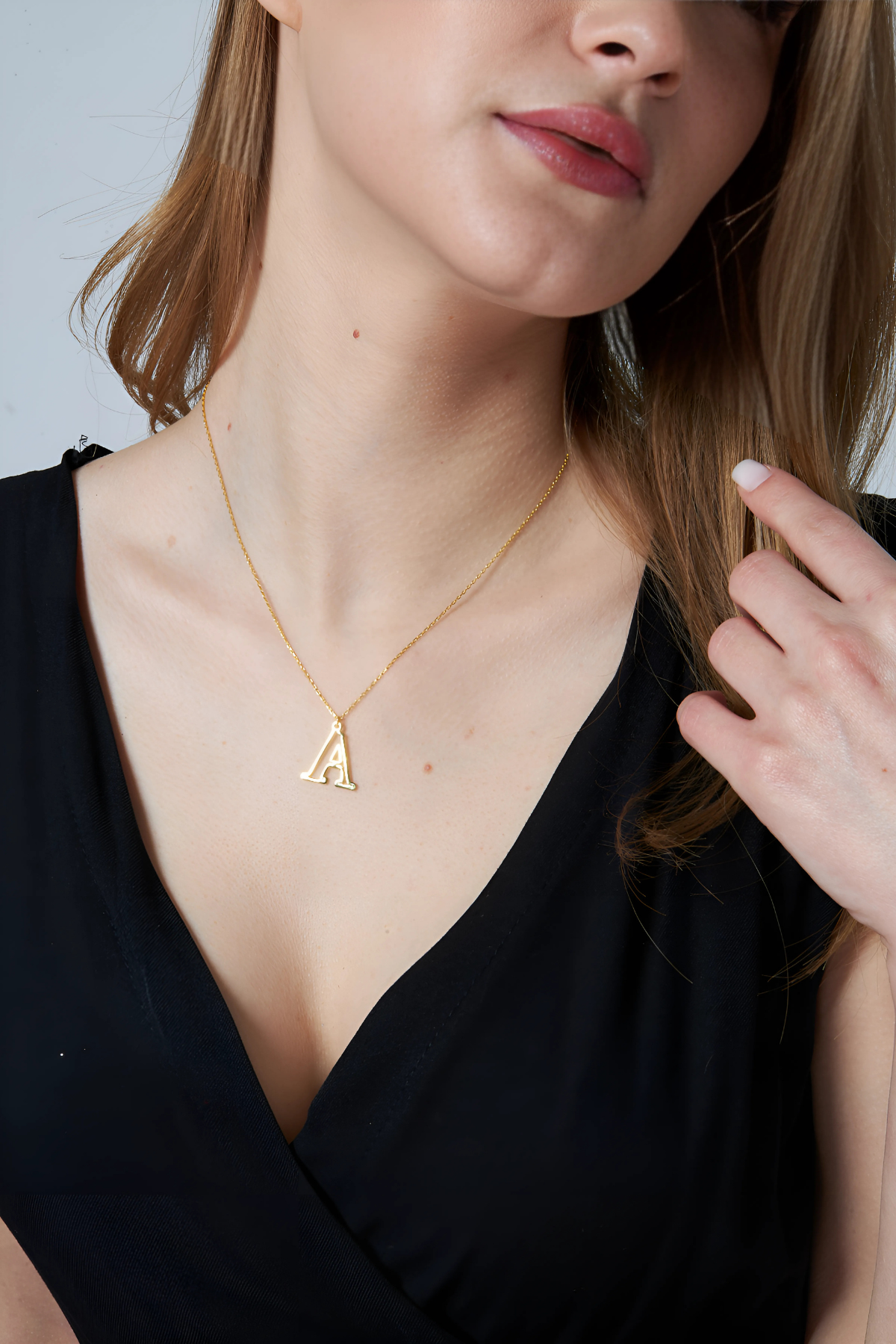 Harfli Tasarım Kolye - 925 GÜMÜŞ