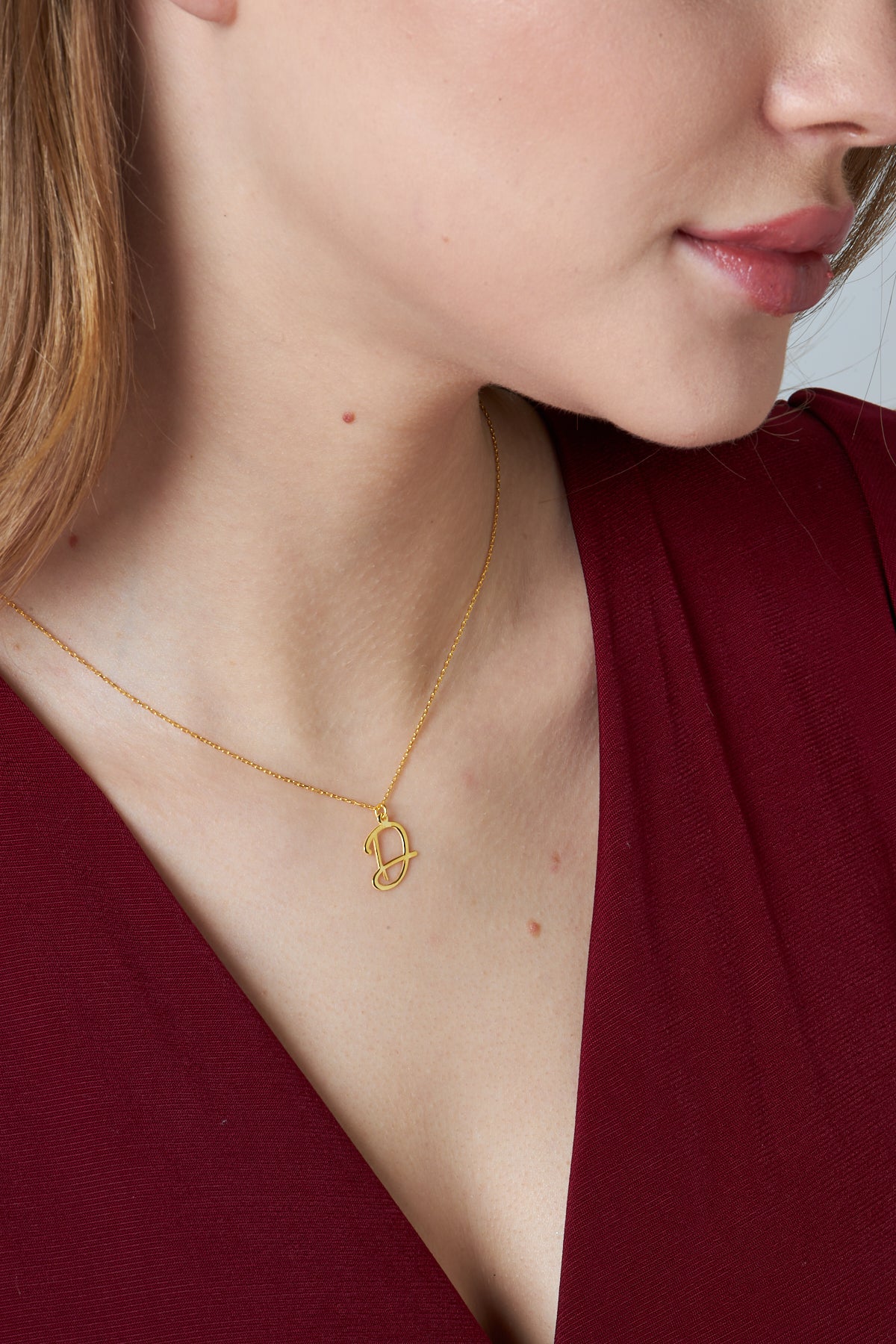 Baş Harfli Kolye - 925 GÜMÜŞ