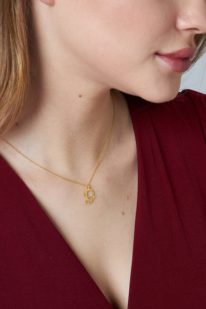Baş Harfli Kolye - 925 GÜMÜŞ