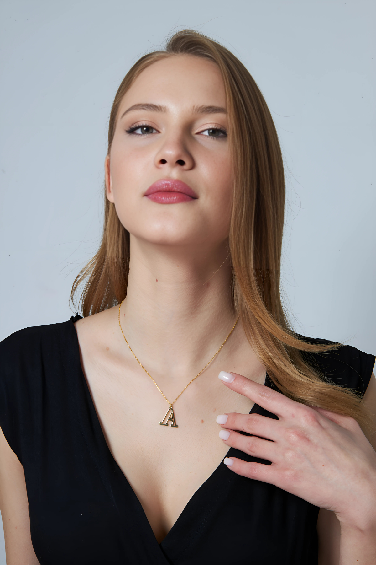 Harfli Tasarım Kolye - 925 GÜMÜŞ