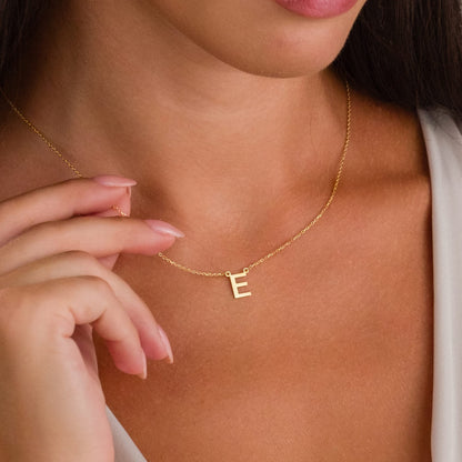 Taşsız Harf Kolye - 925 GÜMÜŞ