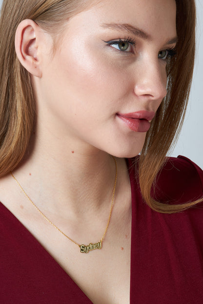 İsimli Yansıma Kolye - 925 GÜMÜŞ