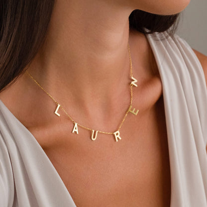 İsimli Basit Zincir Kolye - 925 GÜMÜŞ