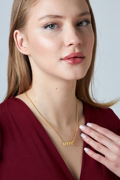 Gurmet Zincirli İsim Kolye - 925 GÜMÜŞ