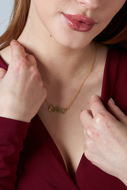 İsimli Yansıma Kolye - 925 GÜMÜŞ