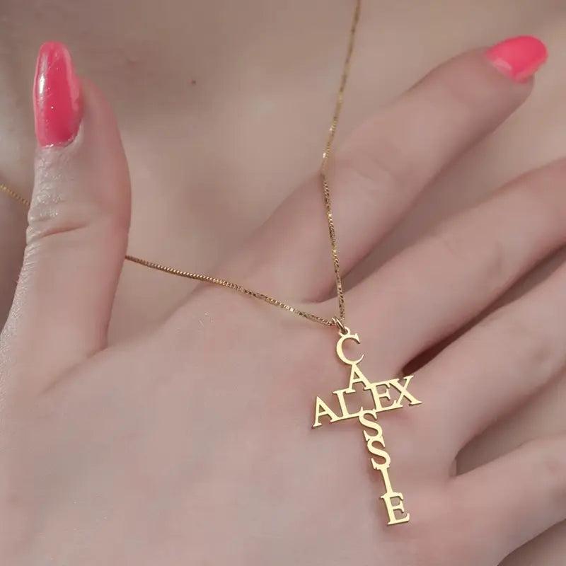 Özel Çift İsimli Kolye