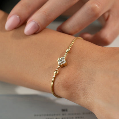 Charm Yonca Bileklik- 925 GÜMÜŞ
