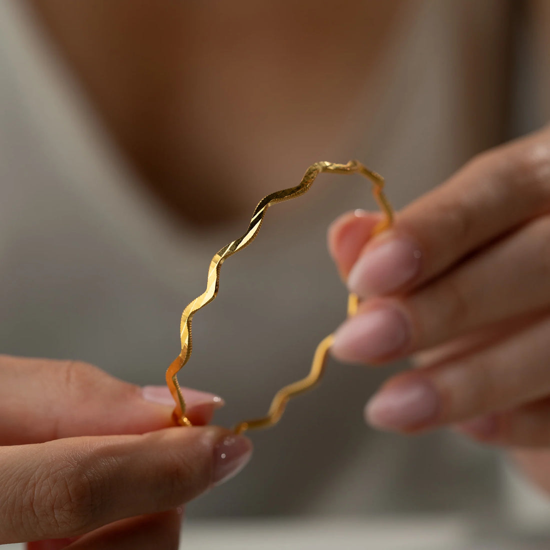 925 Gümüş - Zikzak Ajda Bilezik