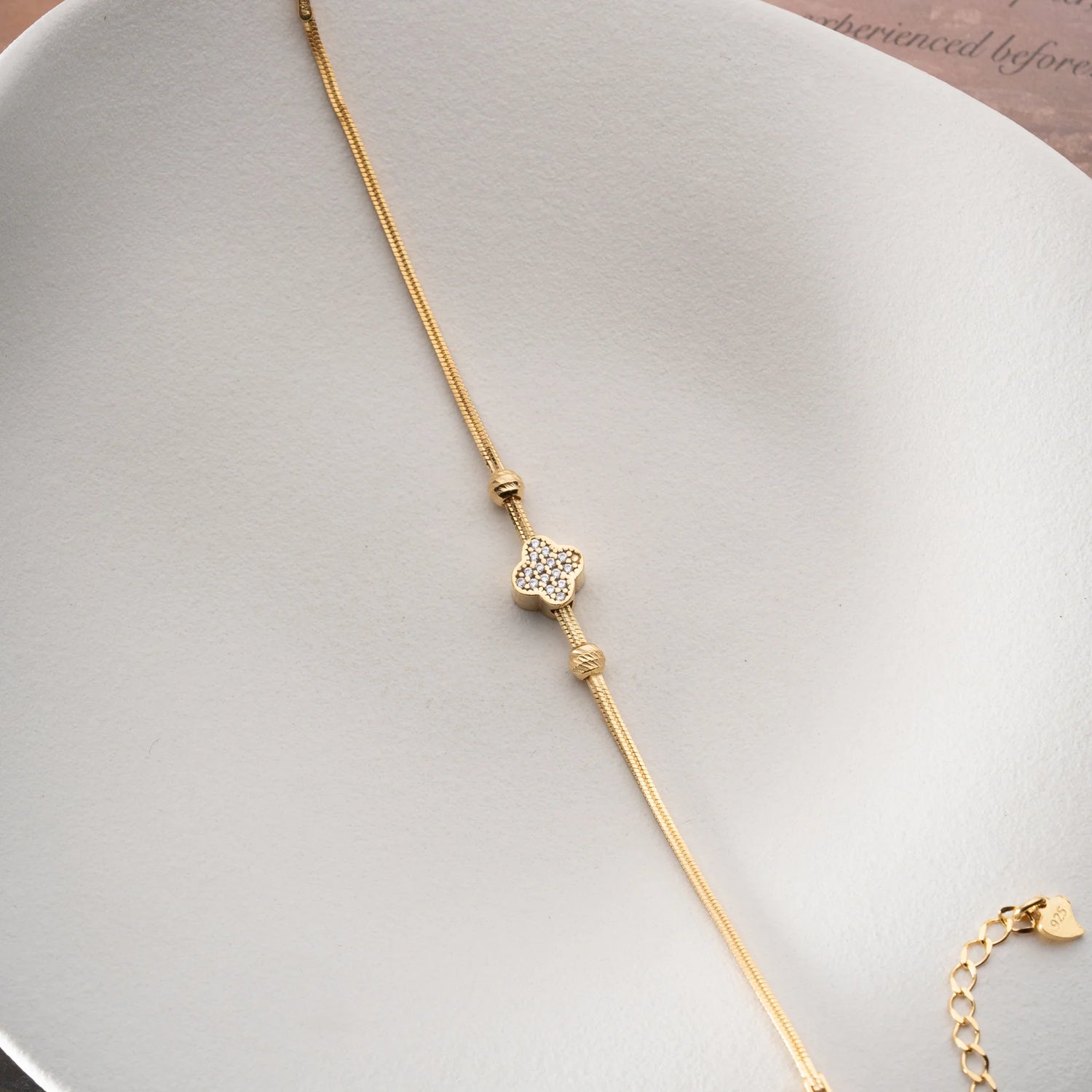 Charm Yonca Bileklik- 925 GÜMÜŞ