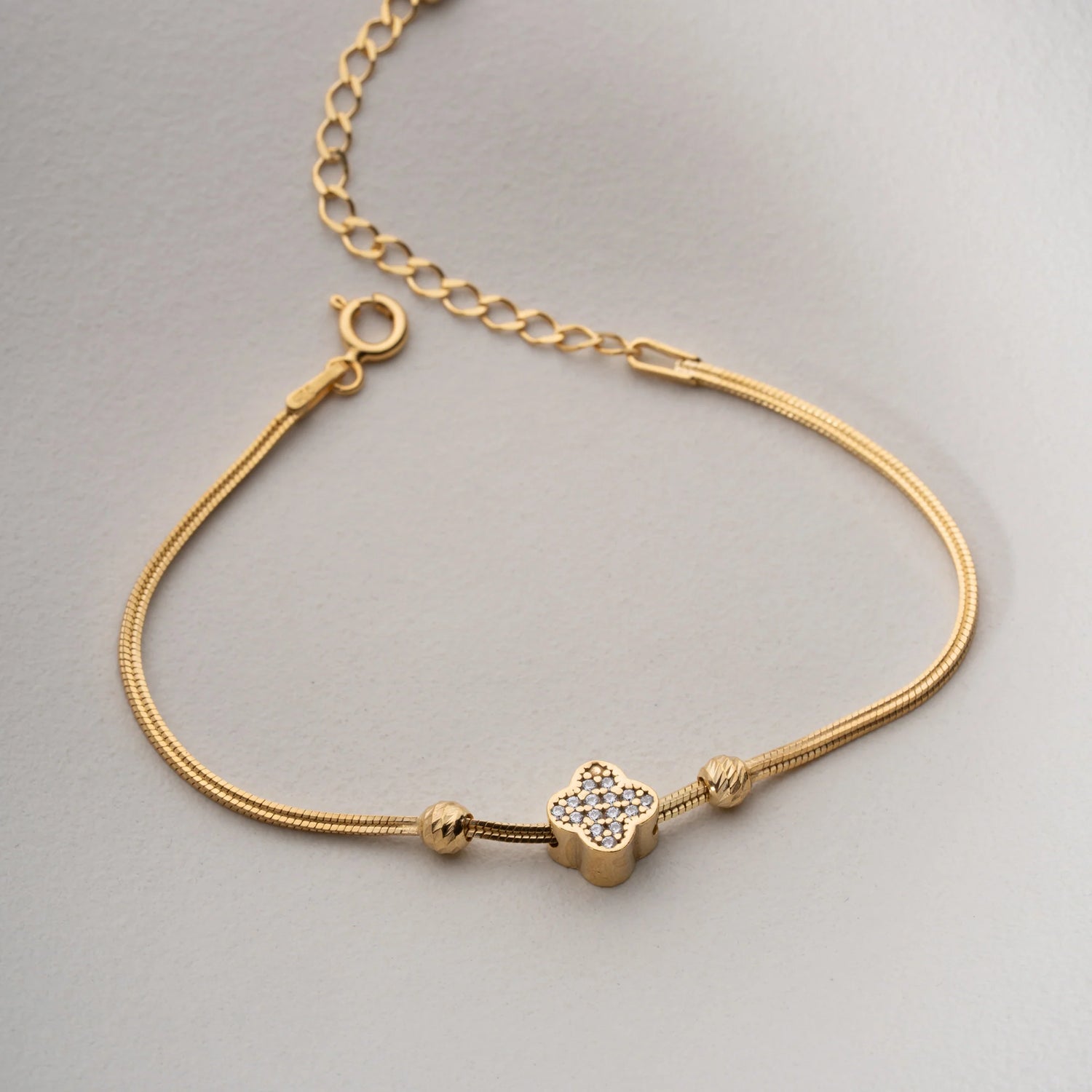 Charm Yonca Bileklik- 925 GÜMÜŞ