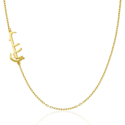 Arapça İsimli Köprücük Kolye - 925 GÜMÜŞ