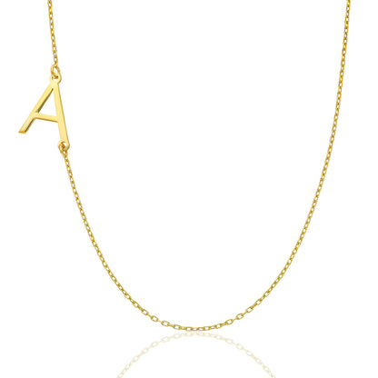 Sade Harfli Köprücük Kolye - 925 GÜMÜŞ