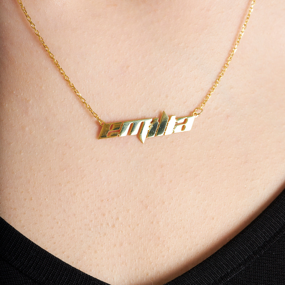 Karışık İsimli Kolye - 925 GÜMÜŞ