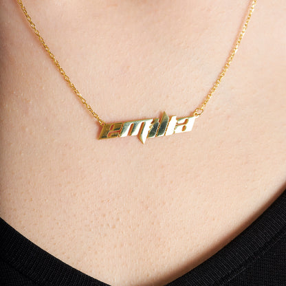 Karışık İsimli Kolye - 925 GÜMÜŞ