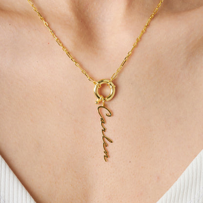 İmza Kilitli Kolye - 925 GÜMÜŞ