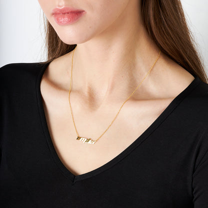 Karışık İsimli Kolye - 925 GÜMÜŞ