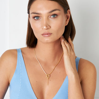 Denizci Kilitli İsim Kolyesi - 925 GÜMÜŞ