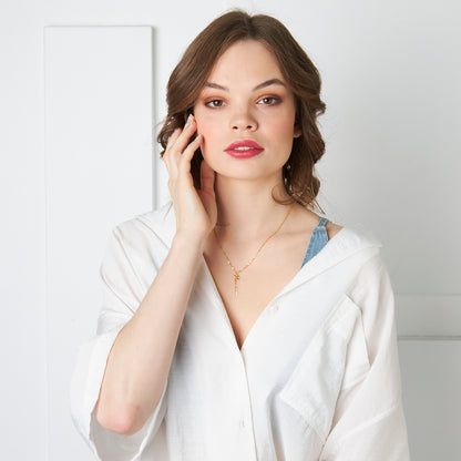 Burgu Zincirli Yatay İsim Kolye - 925 GÜMÜŞ