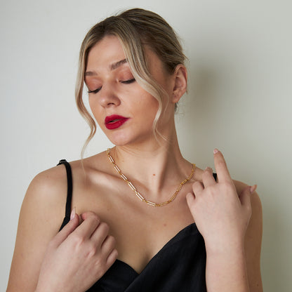 Çapa Zirkon Kolye - 925 GÜMÜŞ