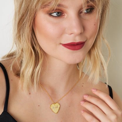 İsimli Basit Kalp Kolye - 925 GÜMÜŞ