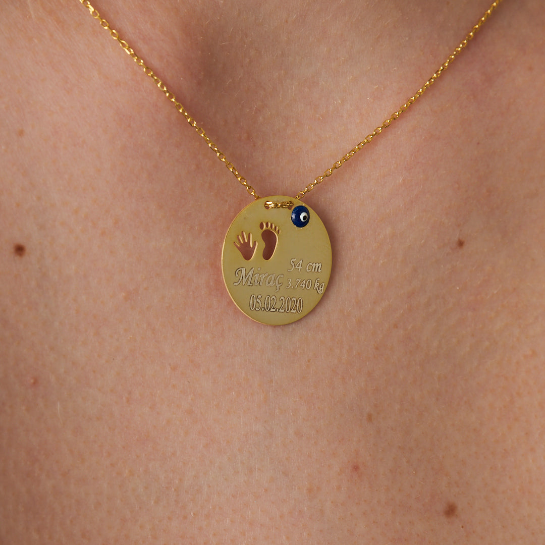 Nazar İlk Adım Yenidoğan Kolye - 925 GÜMÜŞ