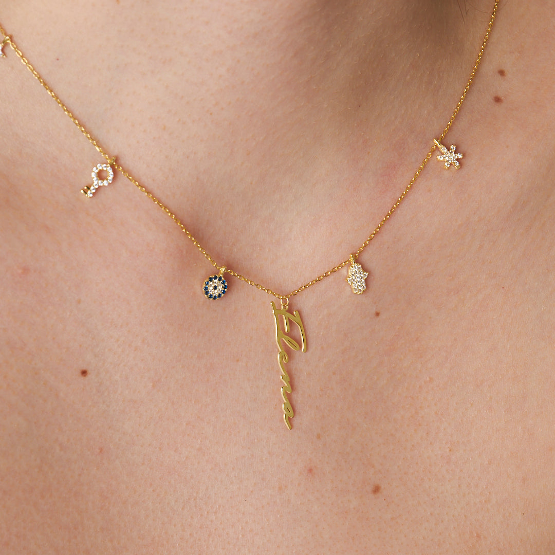 İsimli Şans Kolye - 925 GÜMÜŞ