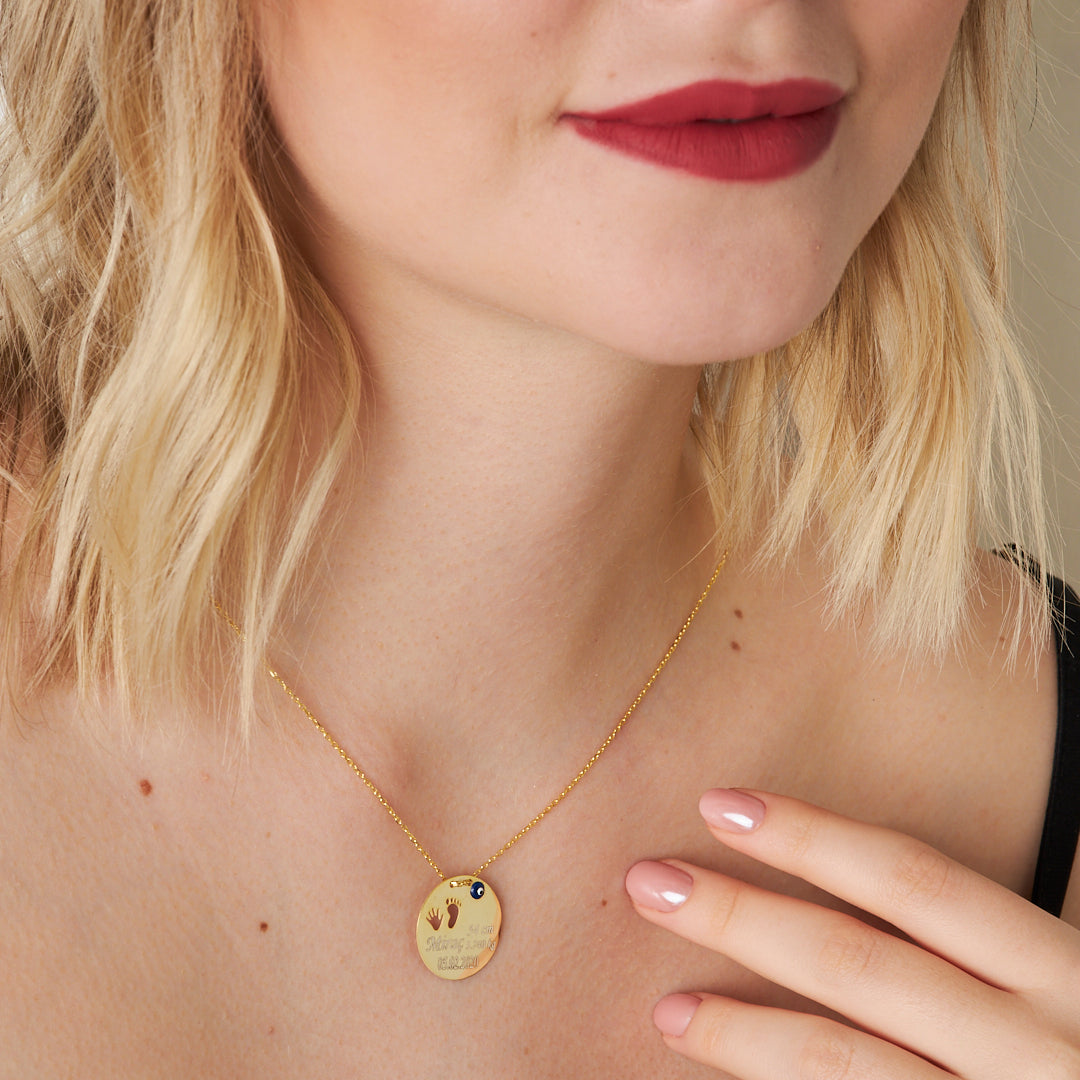 Nazar İlk Adım Yenidoğan Kolye - 925 GÜMÜŞ