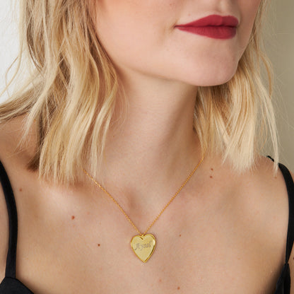 İsimli Basit Kalp Kolye - 925 GÜMÜŞ