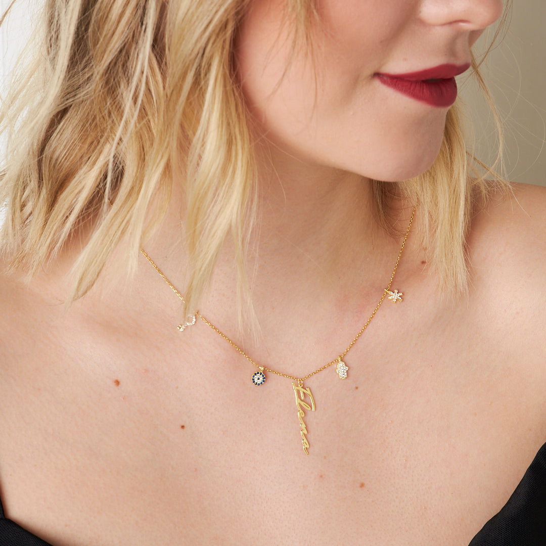 İsimli Şans Kolye - 925 GÜMÜŞ