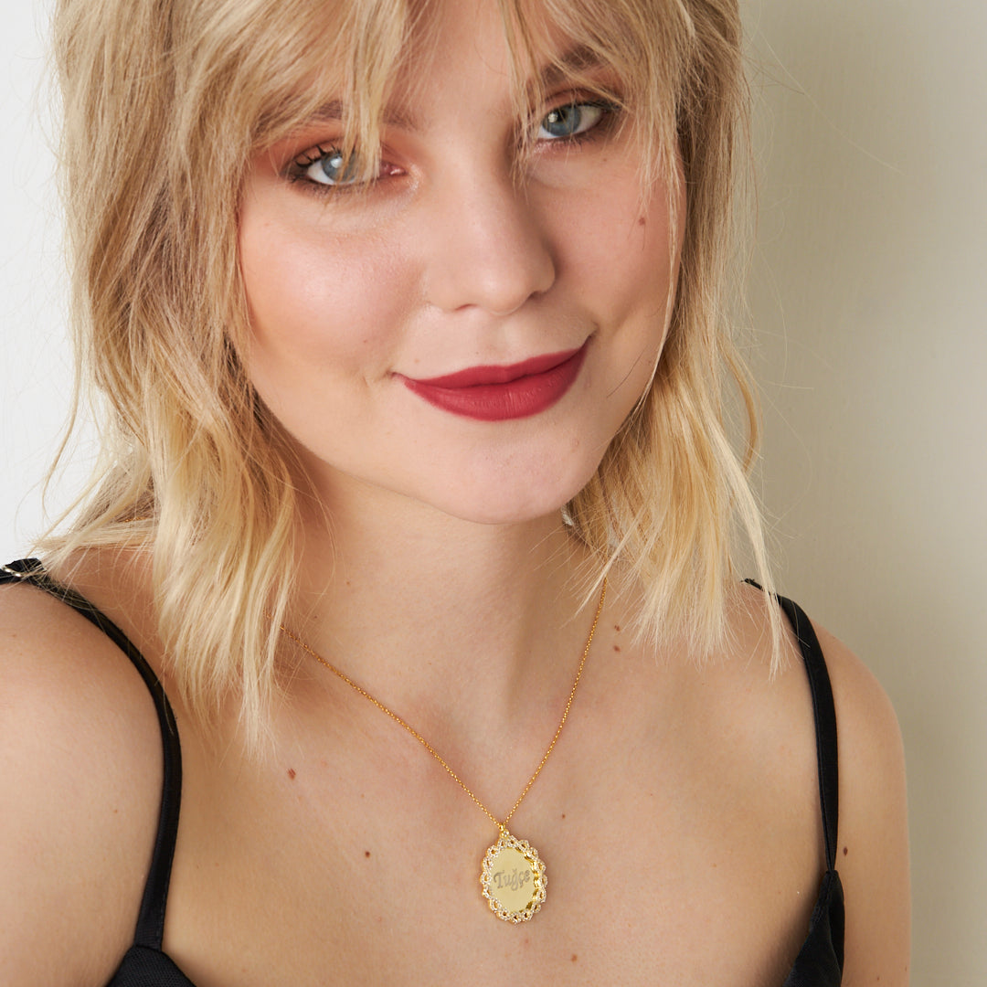 Harfli İsim Kolye Sonsuzluk Plakalı - 925 GÜMÜŞ