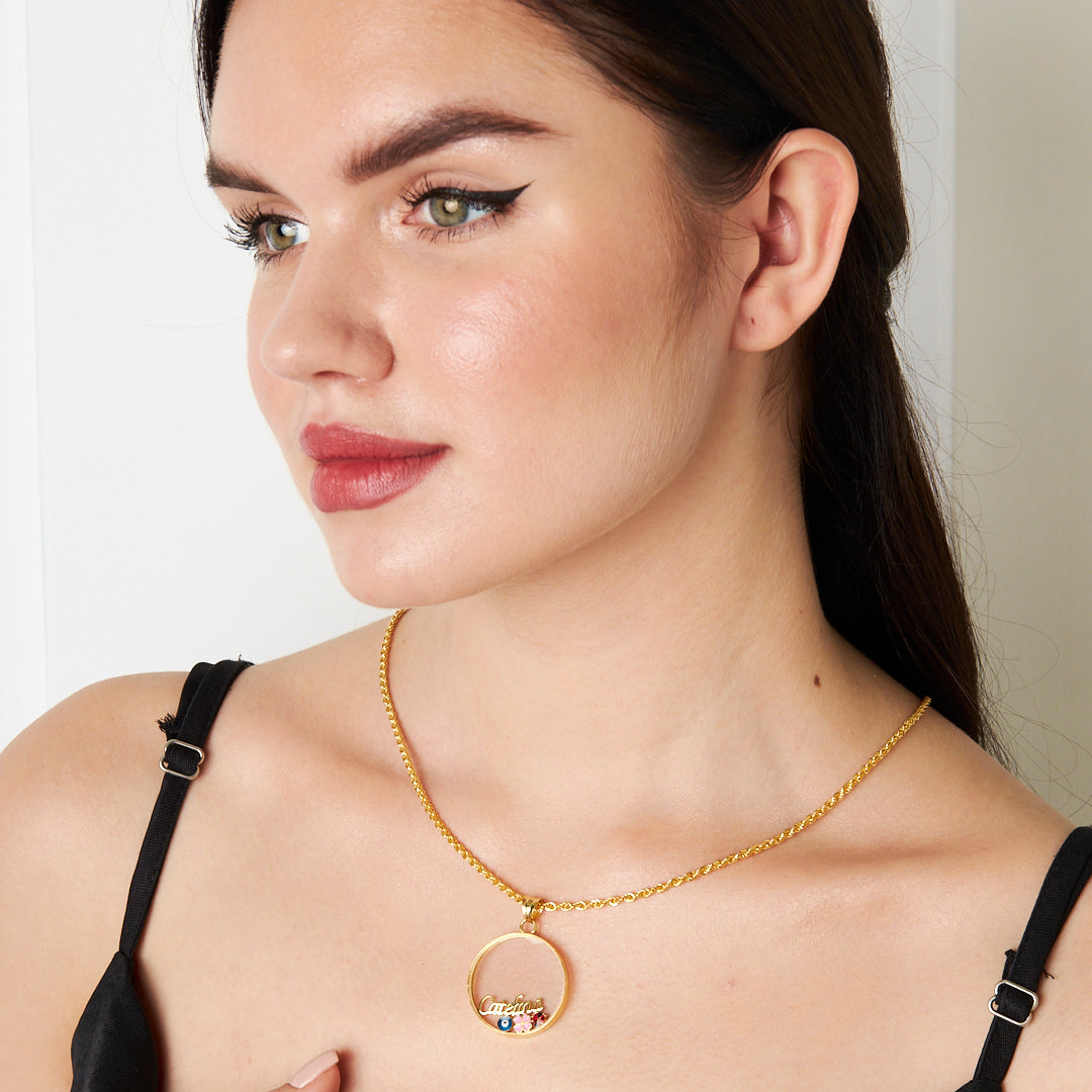 Şanslı İsim Kolye - 925 GÜMÜŞ