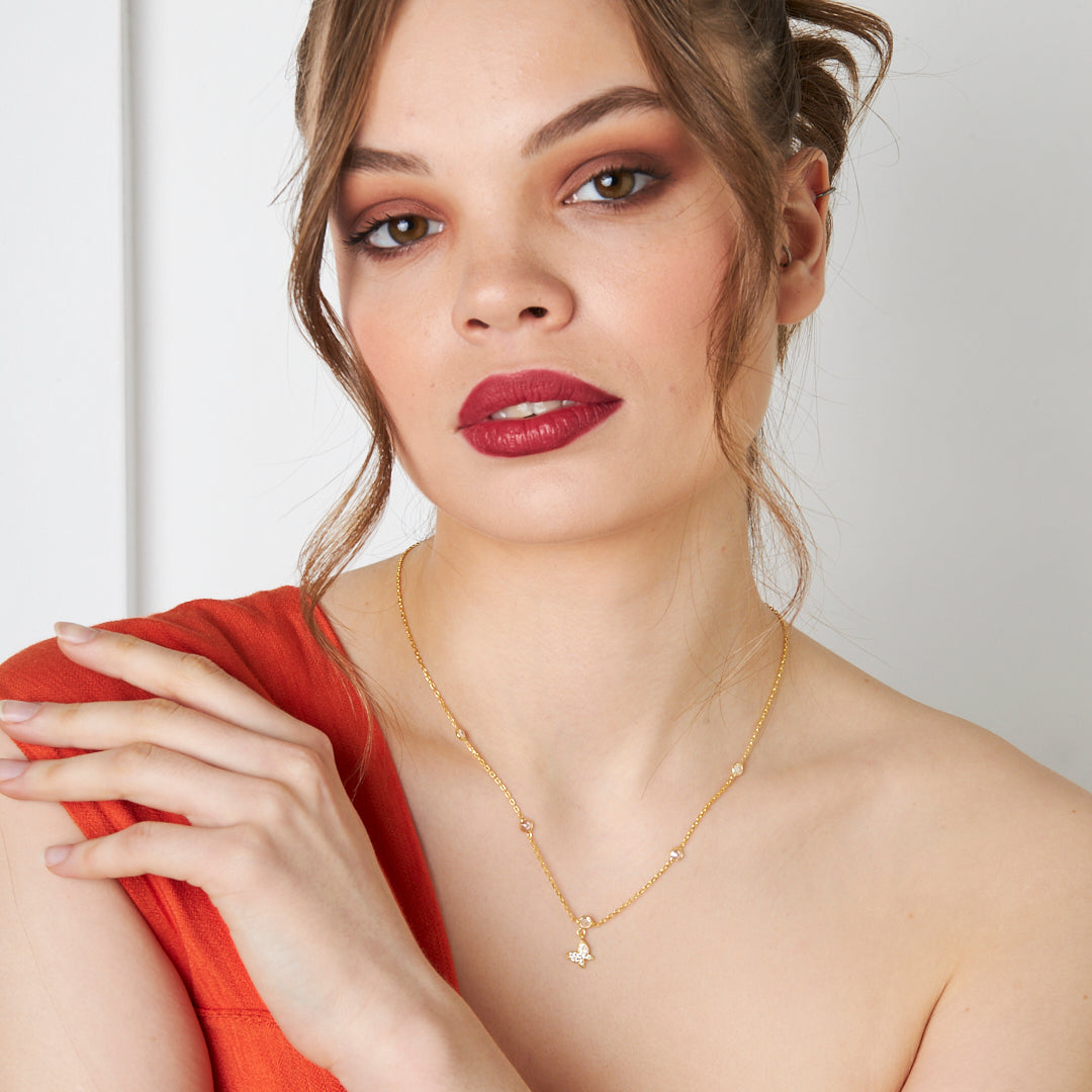 Minik Kelebek Kolye - 925 GÜMÜŞ