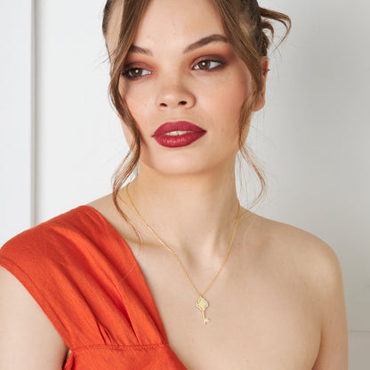 Anahtar Kolye - 925 GÜMÜŞ