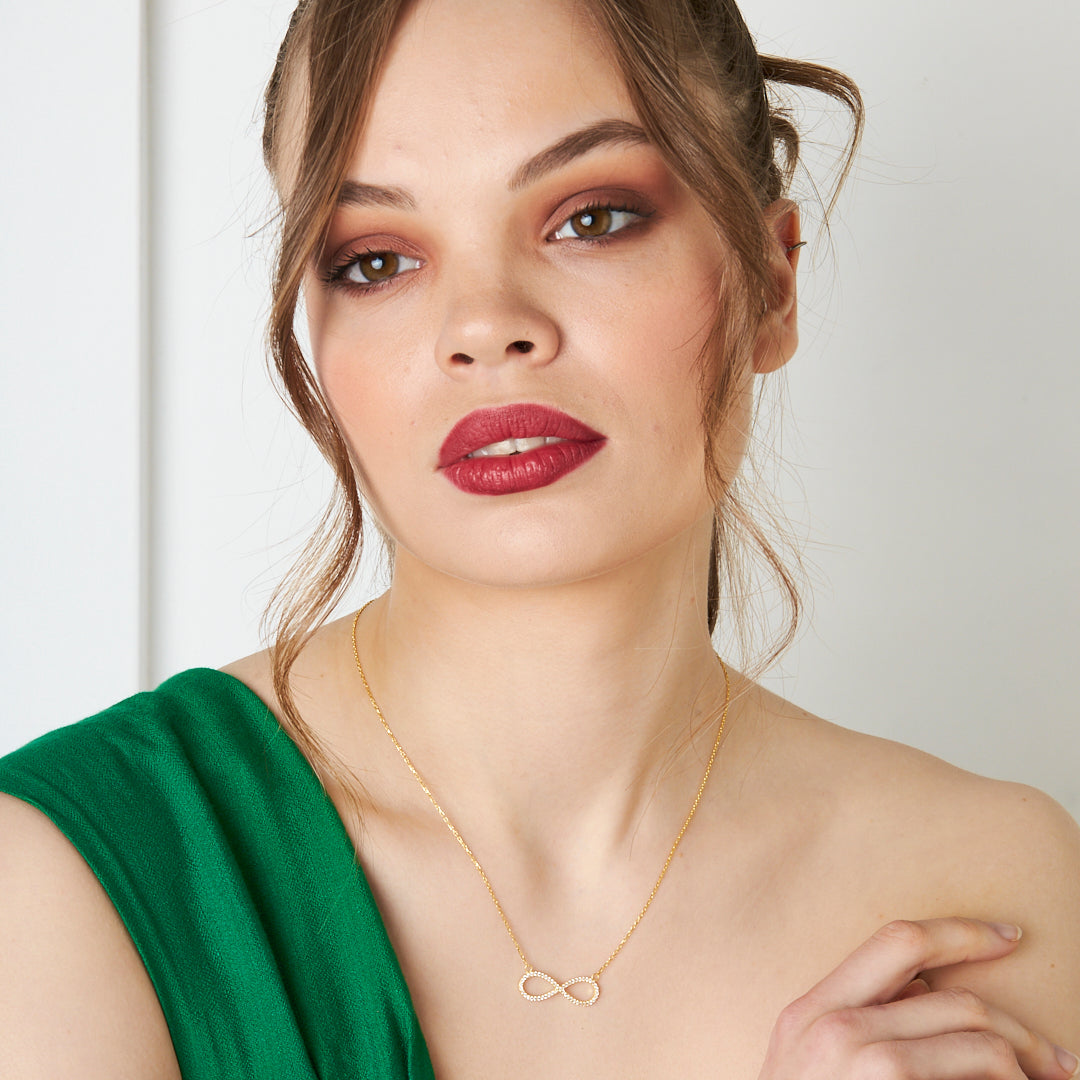 Klasik Sonsuzluk Kolyesi - 925 GÜMÜŞ