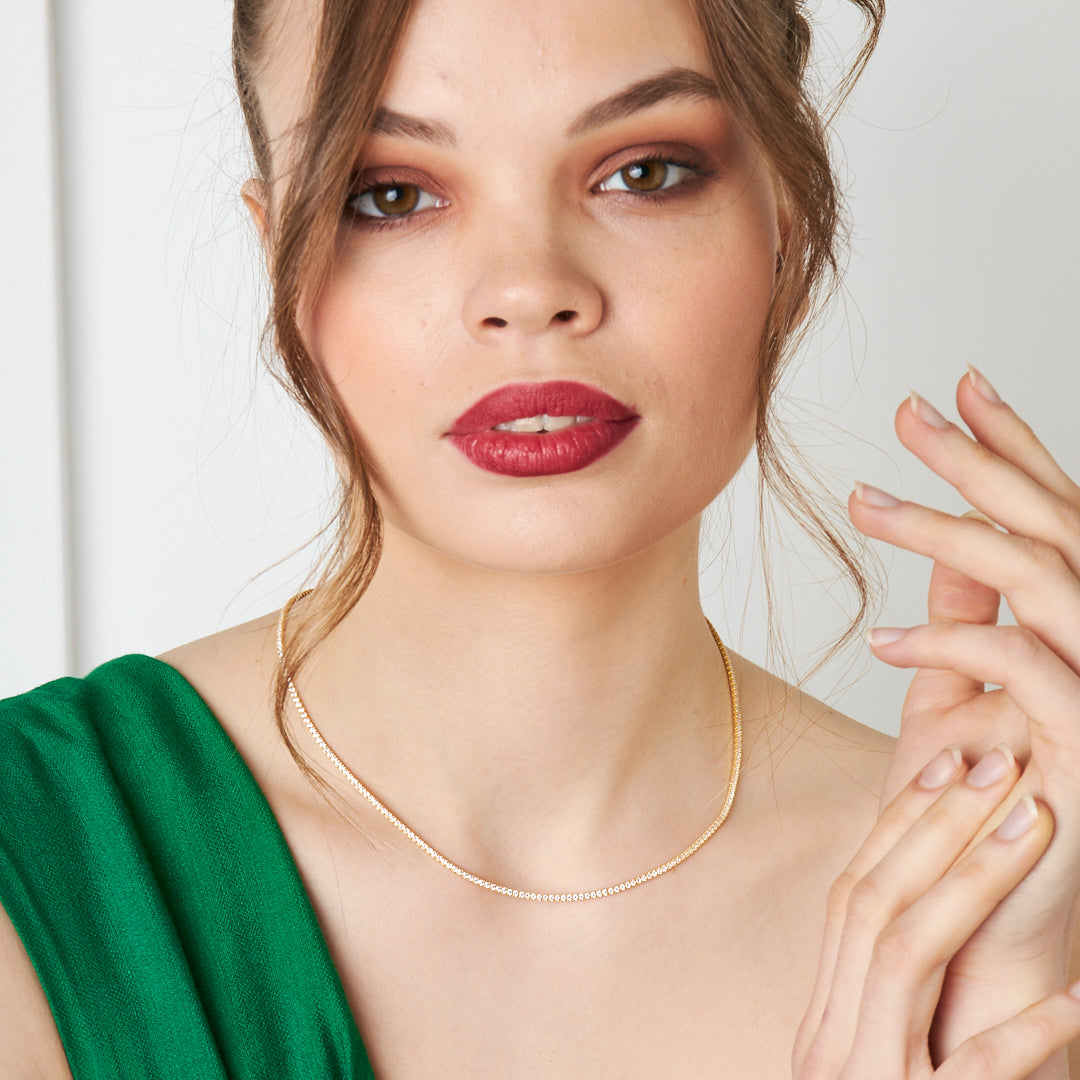 Su Yolu Zincir Kolye - 925 GÜMÜŞ