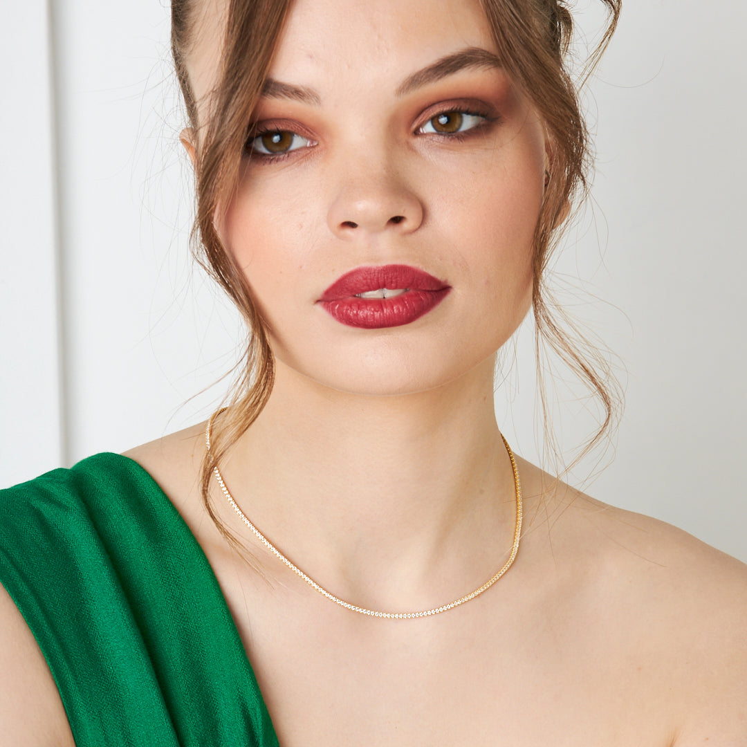 Su Yolu Zincir Kolye - 925 GÜMÜŞ