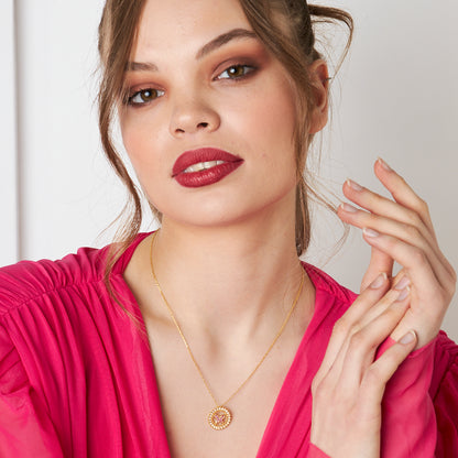 Daire Kelebek Kolye - 925 GÜMÜŞ