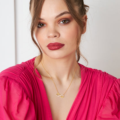 Kalpli Sonsuz Kolye - 925 GÜMÜŞ