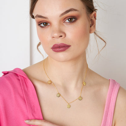 Beş Parçalı Reşat LKolye - 925 GÜMÜŞ