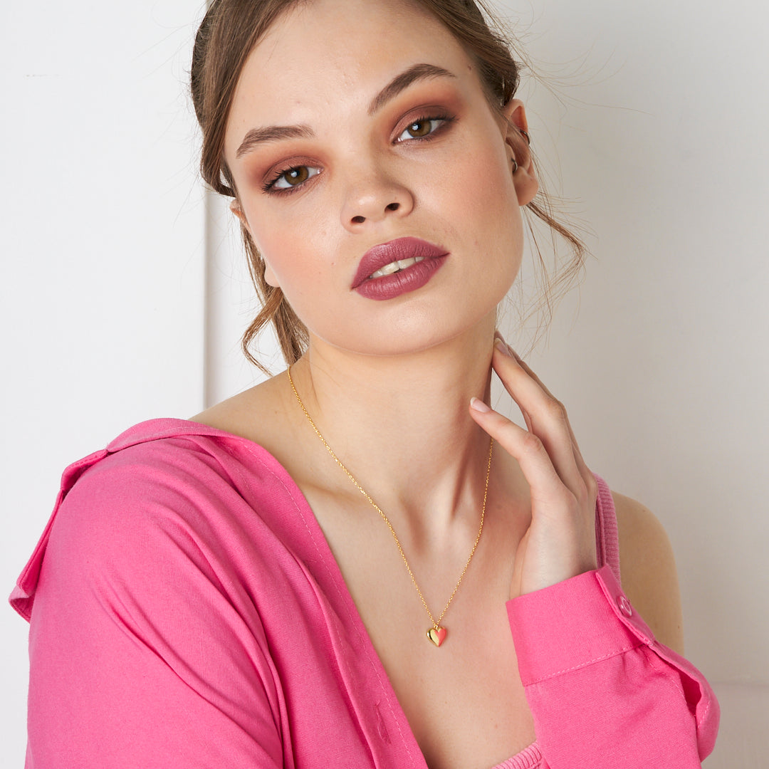 Plaka Kalp Kolye - 925 GÜMÜŞ