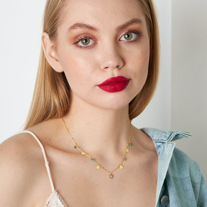 Payet Nazar Boncuğu Kolye - 925 GÜMÜŞ