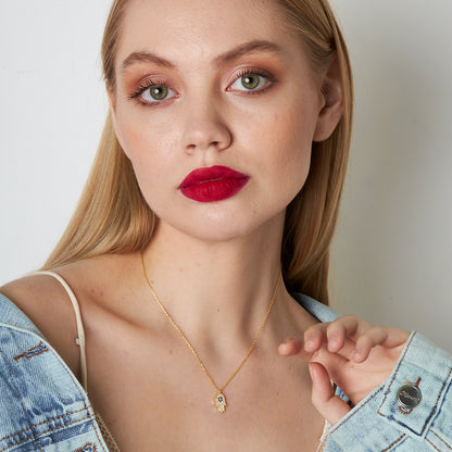 Fatma Ana Eli Zinciri Kolye - 925 GÜMÜŞ