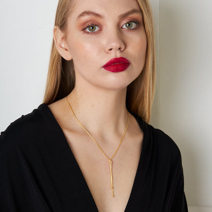 Düğümlü Tondo Zincir Kolye - 925 GÜMÜŞ