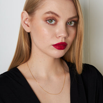 İnce Balıksırtı Zincir Kolye - 925 GÜMÜŞ