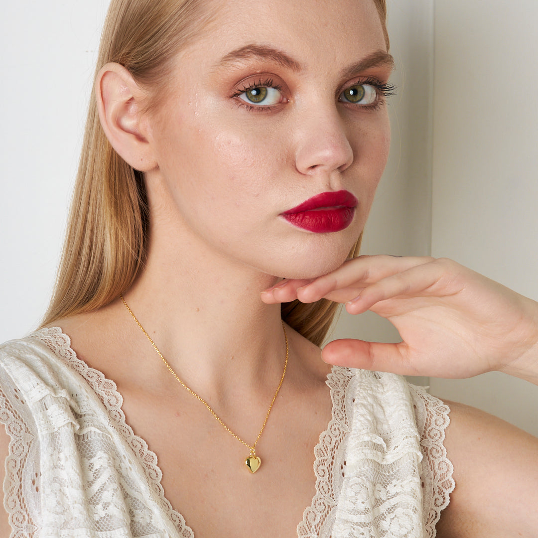 Basit Kalp Kolye - 925 GÜMÜŞ