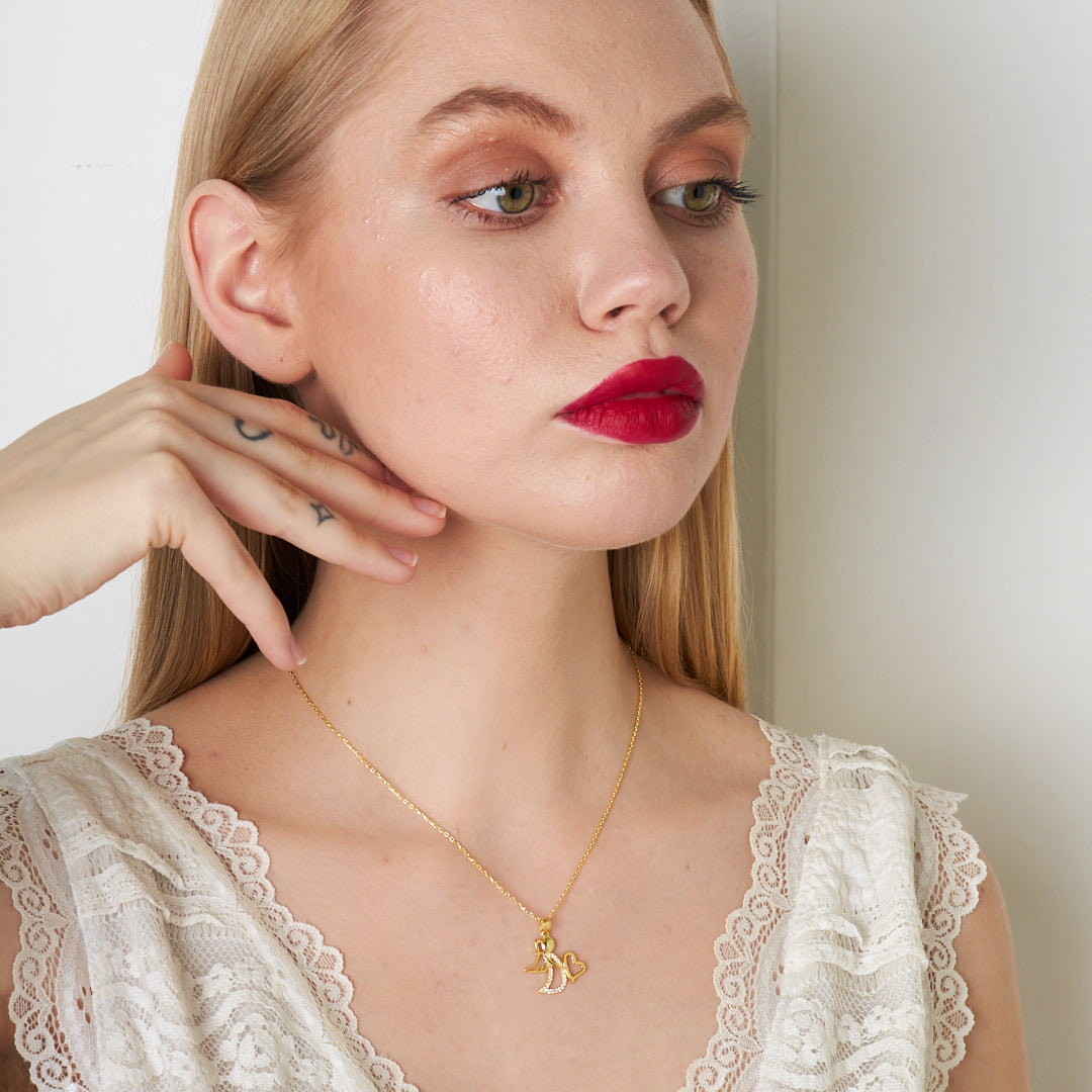 Melek Gülümseme Kolye - 925 GÜMÜŞ