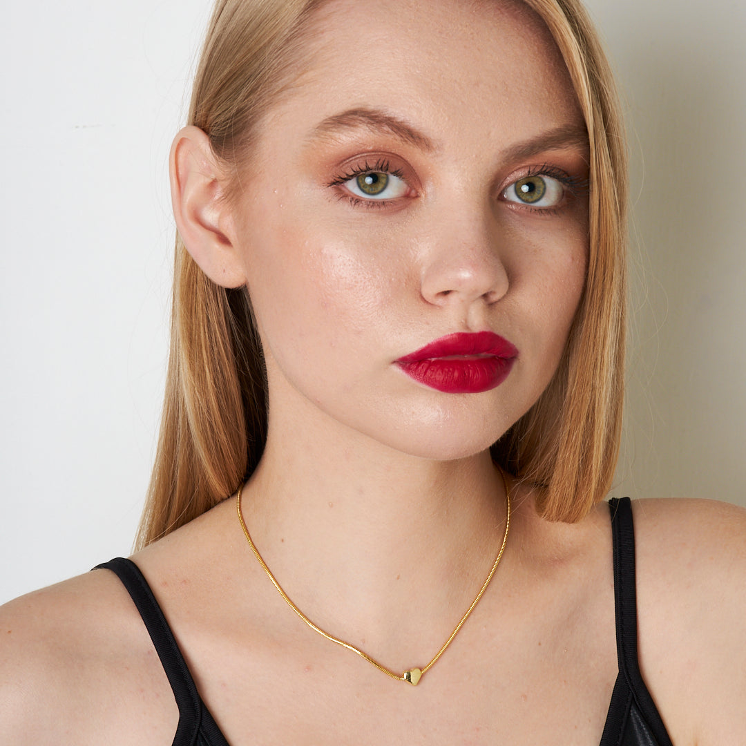 Kalp Zincir Kolye - 925 GÜMÜŞ