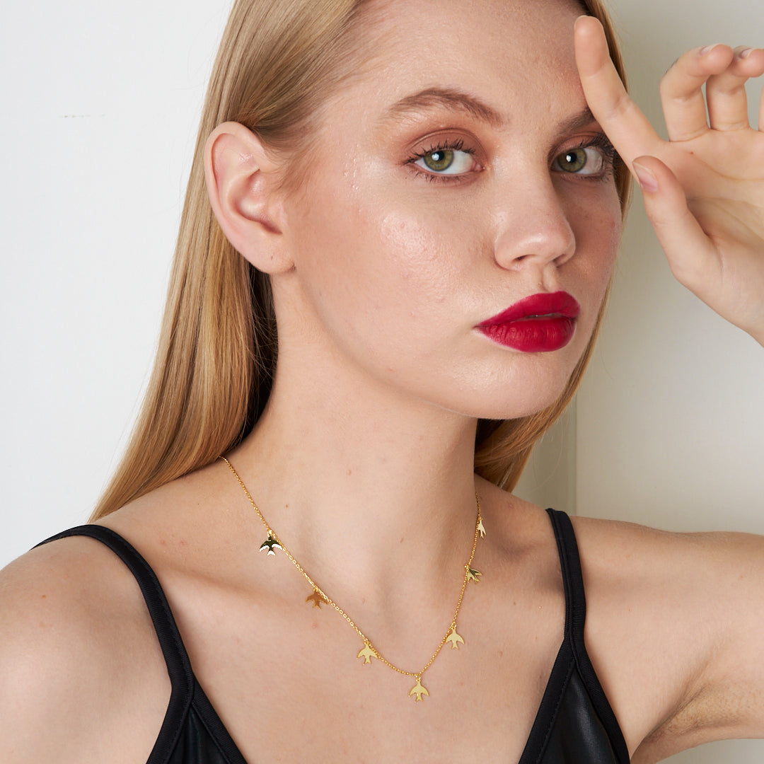 Kuşlar Kolye - 925 GÜMÜŞ